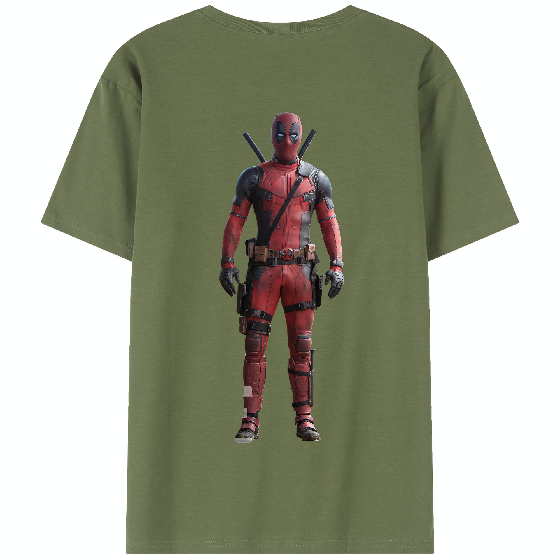 （画像用） Deadpool デッドプール 綿100％半袖Tシャツ（背面プリント）